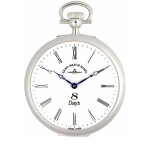 8 Tage Taschenuhr Handaufzug, ZENO Sterling Silber römisch