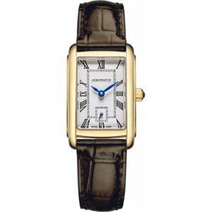 Aerowatch Damenuhr Intuition mini römische Zahlen, vergoldet