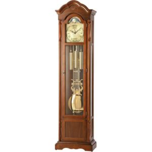 AMS Standuhr 211cm, mechanische Holzuhr mit Mondphase + Westminsterschlag