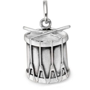 Anhänger Basler Trommel 22mm in Silber