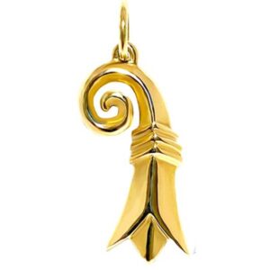 Anhänger Baslerstab gross Gold 18K