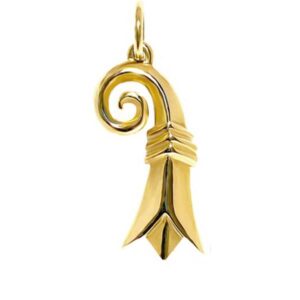 Anhänger Baslerstab klein Gold 14K