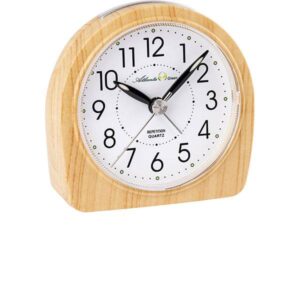 ATLANTA Arboblend Sweep Silent Wecker, hellbraun