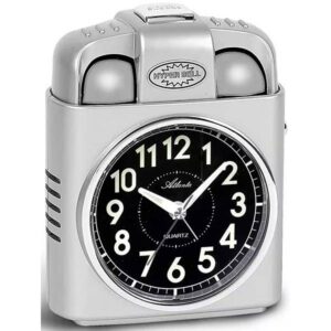 ATLANTA Glockenwecker Silent Q, lauter Alarm, Licht, silber