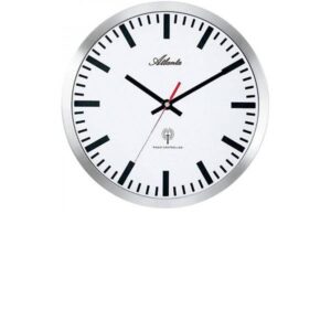 ATLANTA Office 30 Funkwanduhr, weiss Index