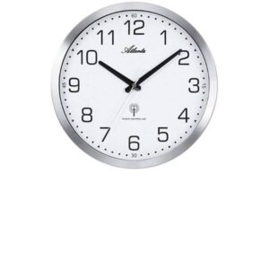 ATLANTA Office 30 Funkwanduhr, weiss Zahlen