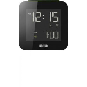 BRAUN Funkwecker LCD digital, gross schwarz