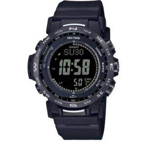 CASIO Pro Trek Funk-Solaruhr, Alti-Baro-Thermo-Kompass schwarz