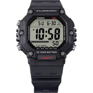 CASIO Sport-Digitaluhr Worldtimer mit 5 Alarmen schwarz