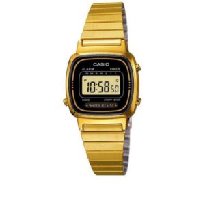 CASIO Vintage LCD, Digitaluhr Wega Lady gold schwarz