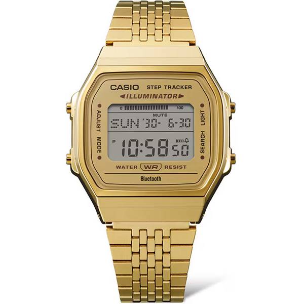 casio vintage lcd vintage iconic connect gold