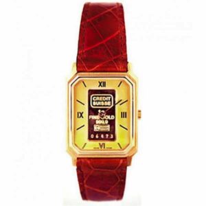 CATENA Lingot d'or, Quartzuhr mit 1g Goldbarren, champagne