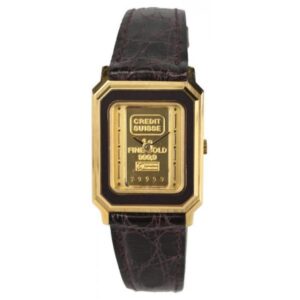 CATENA Lingot d'or, Quartzuhr mit 1g Goldbarren, schwarz