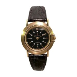 CATENA Othello Flatline, Damenuhr, doré schwarz