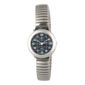 CATENA Stretch Damenuhr Zahlen, dunkelblau