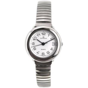 CATENA Stretch Damenuhr Zahlen, weiss