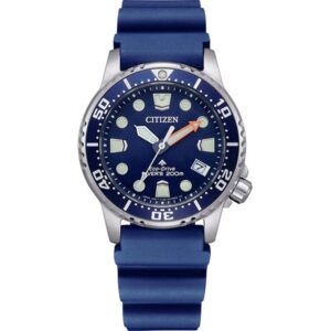 _CITIZEN Damen Taucheruhr Promaster Diver 36, Eco-Drive Solar blau