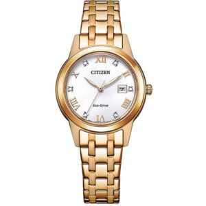 _CITIZEN Elegant Lady, Eco-Drive Solaruhr, Stahl rosé