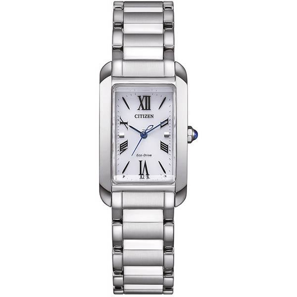 citizen elegant lady solaruhr edelstahl rechteckig 1