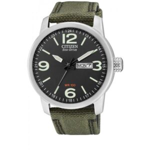 CITIZEN Fliegeruhr, TagDatum, Eco-Drive Solar, Stahl