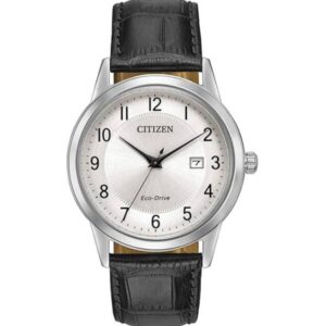 CITIZEN Klassik Eco-Drive Solaruhr, Edelstahl Leder