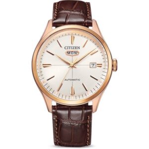 CITIZEN Retro Automatik Uhr C7 Day Date, vergoldet