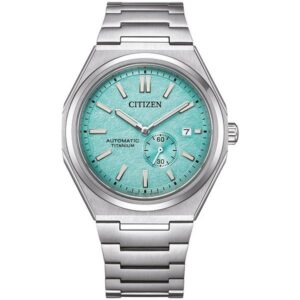 CITIZEN Zenshin, Small Second Automatik Titanuhr, lightgreen