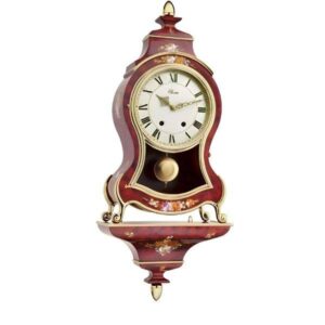 ELUXA Neuenburger Pendule, Louis XVI Email mechanisch 58cm