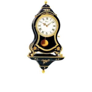 ELUXA Neuenburger Pendule, Régence elektrisch 42cm, schwarz