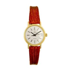 ETERNA® Vintage Damen Golduhr Quartz, Lederband