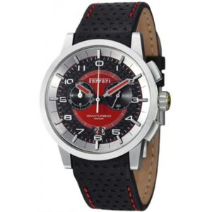 FERRARI Granturismo Chronograph Quartzuhr schwarz/rot