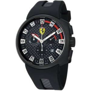 FERRARI Podium Chronograph Quartzuhr, grau- schwarz-rot