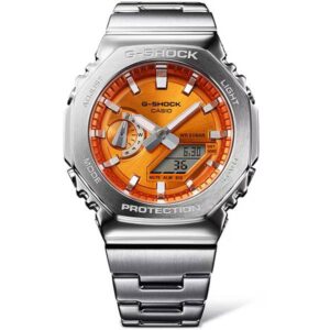 G-SHOCK Analog-Digitaluhr CasiOak, Classic G-Steel orange
