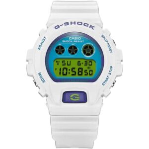 G-SHOCK Classic Digitaluhr, Limited Crazy Colors weiss