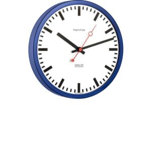 HERMLE Grand Central Station, Funkwanduhr blau