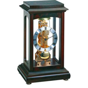 HERMLE mechanische Skelett Tischuhr mit Glockenschlag