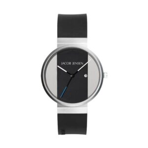 JACOB JENSEN, New Line 35mm, Quartzuhr grau-schwarz