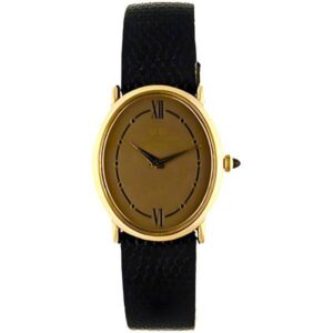 JAQUET+GIRARD Ovale Quartz Damenuhr braun