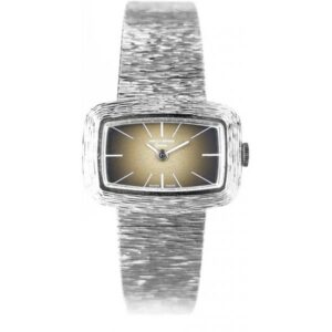 JAQUET+GIRARD Silberuhr NOS Handaufzug braun