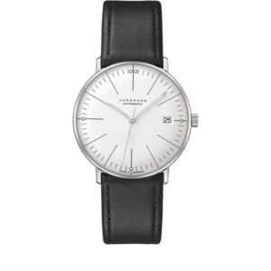 Junghans MAX BILL 34 Automatikuhr, Stahl weiss Index