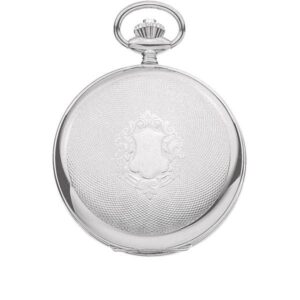 Klassik Taschenuhr Handaufzug, Silber Numbers