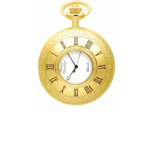 Klassik Taschenuhr Quartz, Demisavonette gold klein