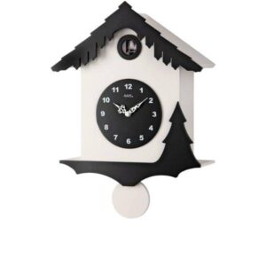 Kuckucksuhr AMS Holz Wanduhr Quartz Winter