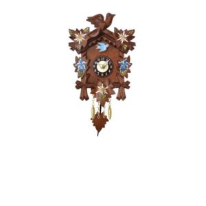 Kuckucksuhr Black Forest, Holz Wanduhr Quartz 17cm