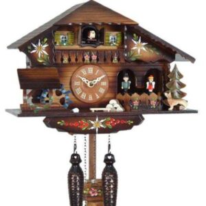 Kuckucksuhr Chalet Swiss, Holz Q-Wanduhr Folklore