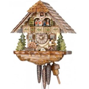 Kuckucksuhr Waldhaus, Holz Wanduhr mechanisch