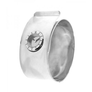 LANVIN Paris® mechanische NOS Spangenuhr, silber