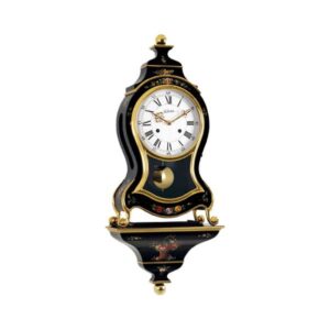 LE CASTEL Neuenburger Pendule, Marie-Antoinette  Email 68cm