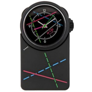 LE CLIP Alarm Anhänge-/Clippuhr mit Wecker, schwarz