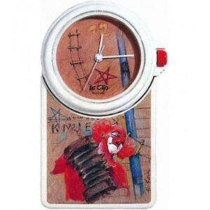 LE CLIP Wanduhr Mega, Rolf Knie, Clown, Charlie Rivel